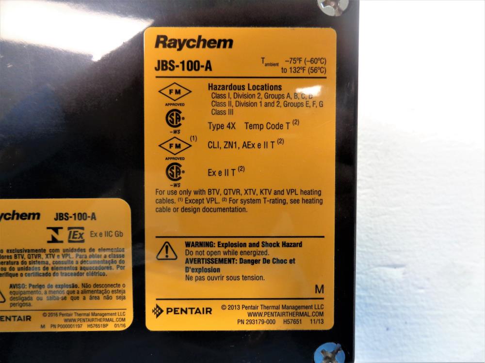 Raychem Single Entry Power Connection w/ Junction Box JBS-100-A